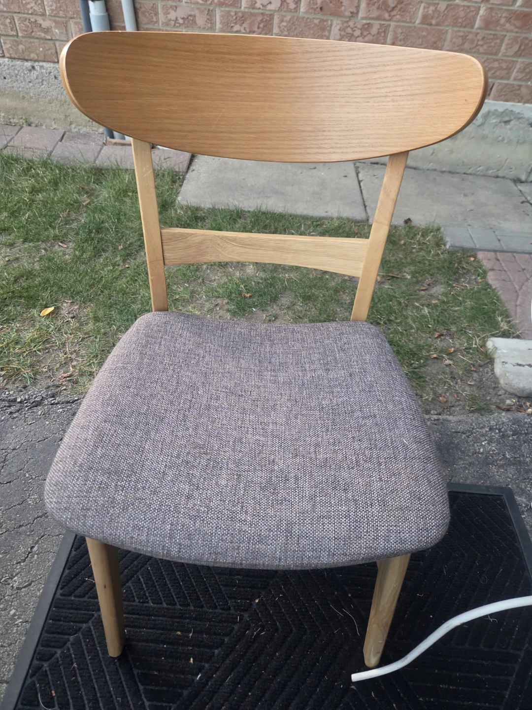 Wooden Dining Chair with Padded Seat