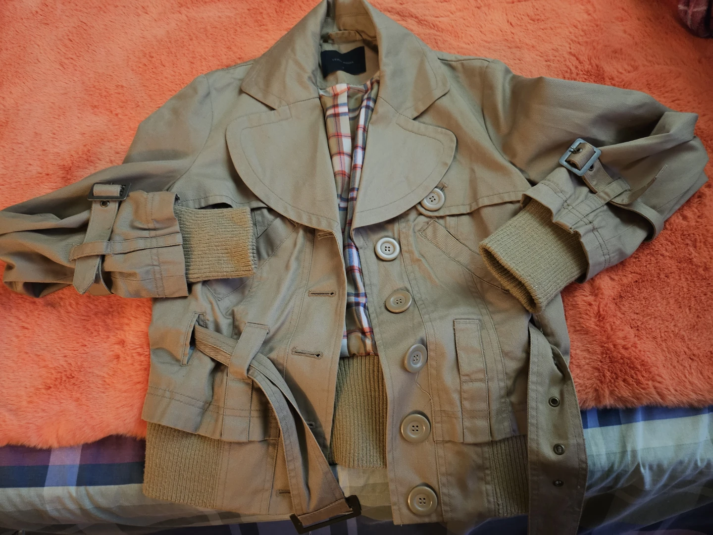 Size S, Vero Moda Tan Trench Coat