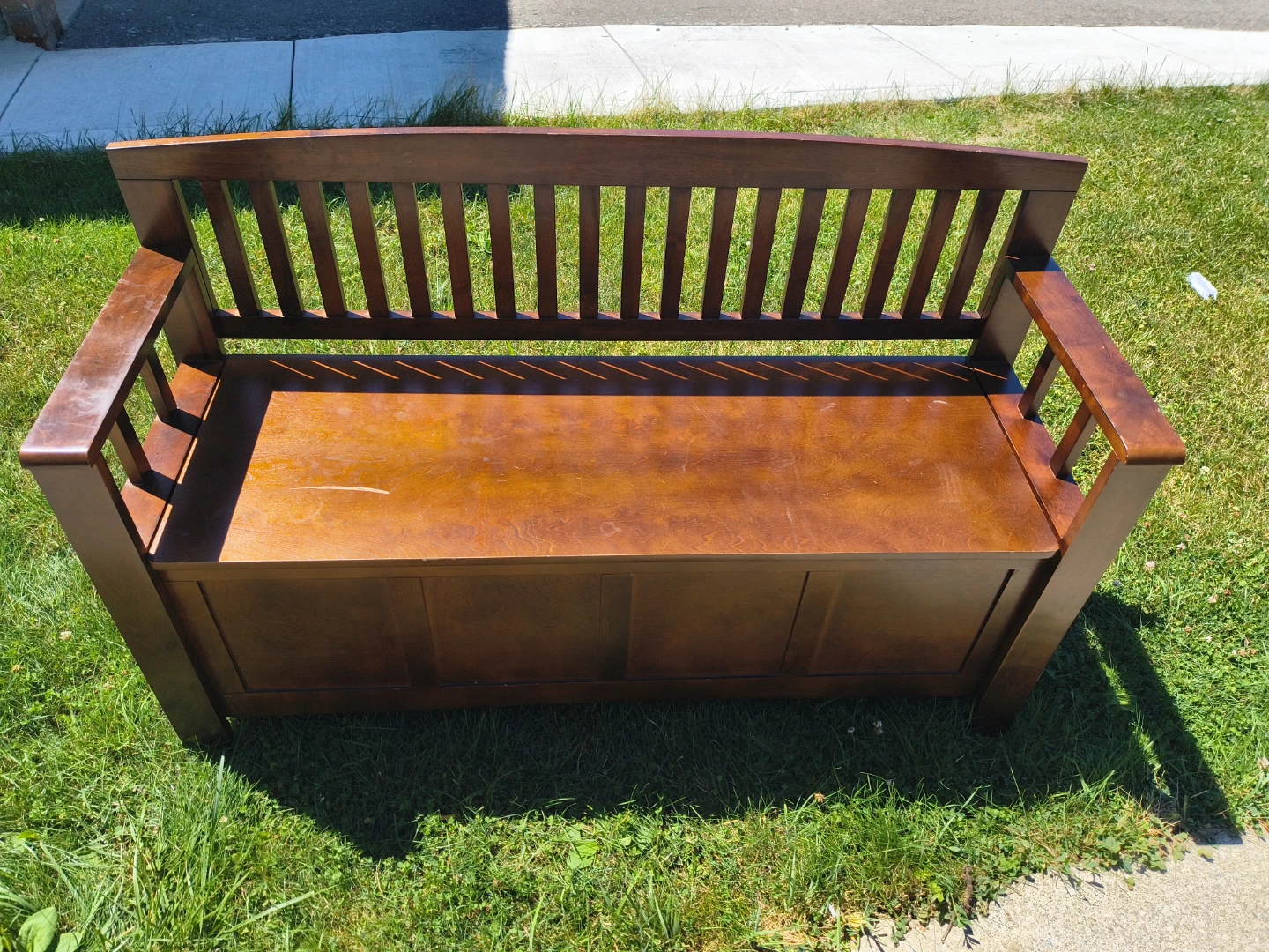 Wood Storage Bench - photo 2