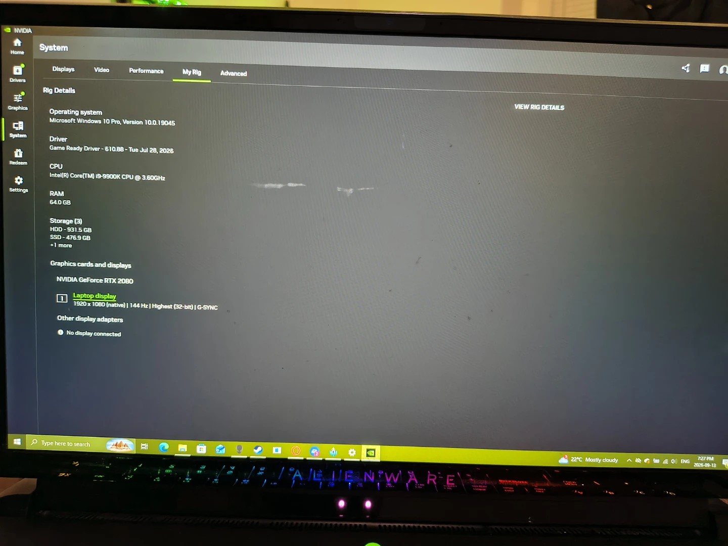 Alienware Area 51m Laptop - photo 3