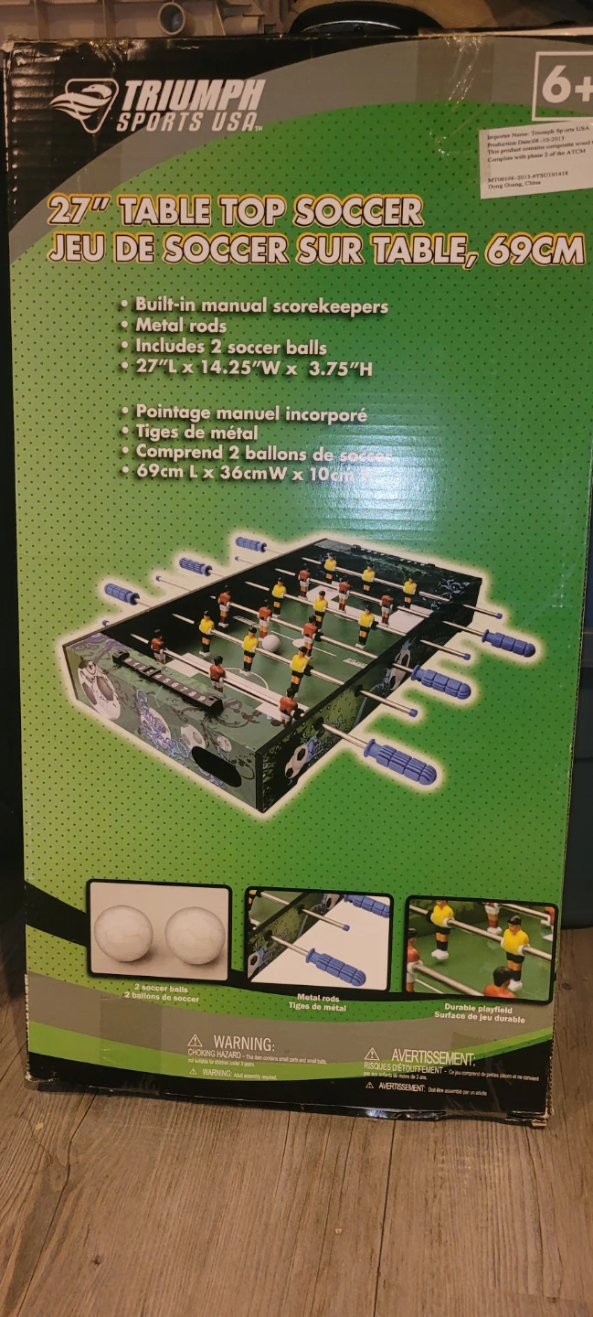 27" Table Top Soccer Game  -  New in box