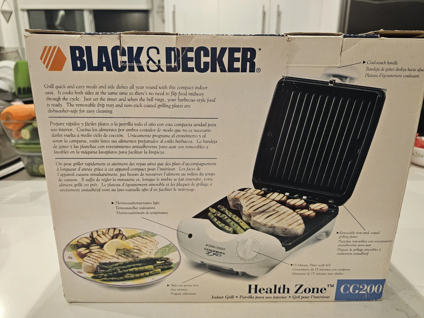 Black & Decker Health Zone Indoor Grill CG200 - photo 2