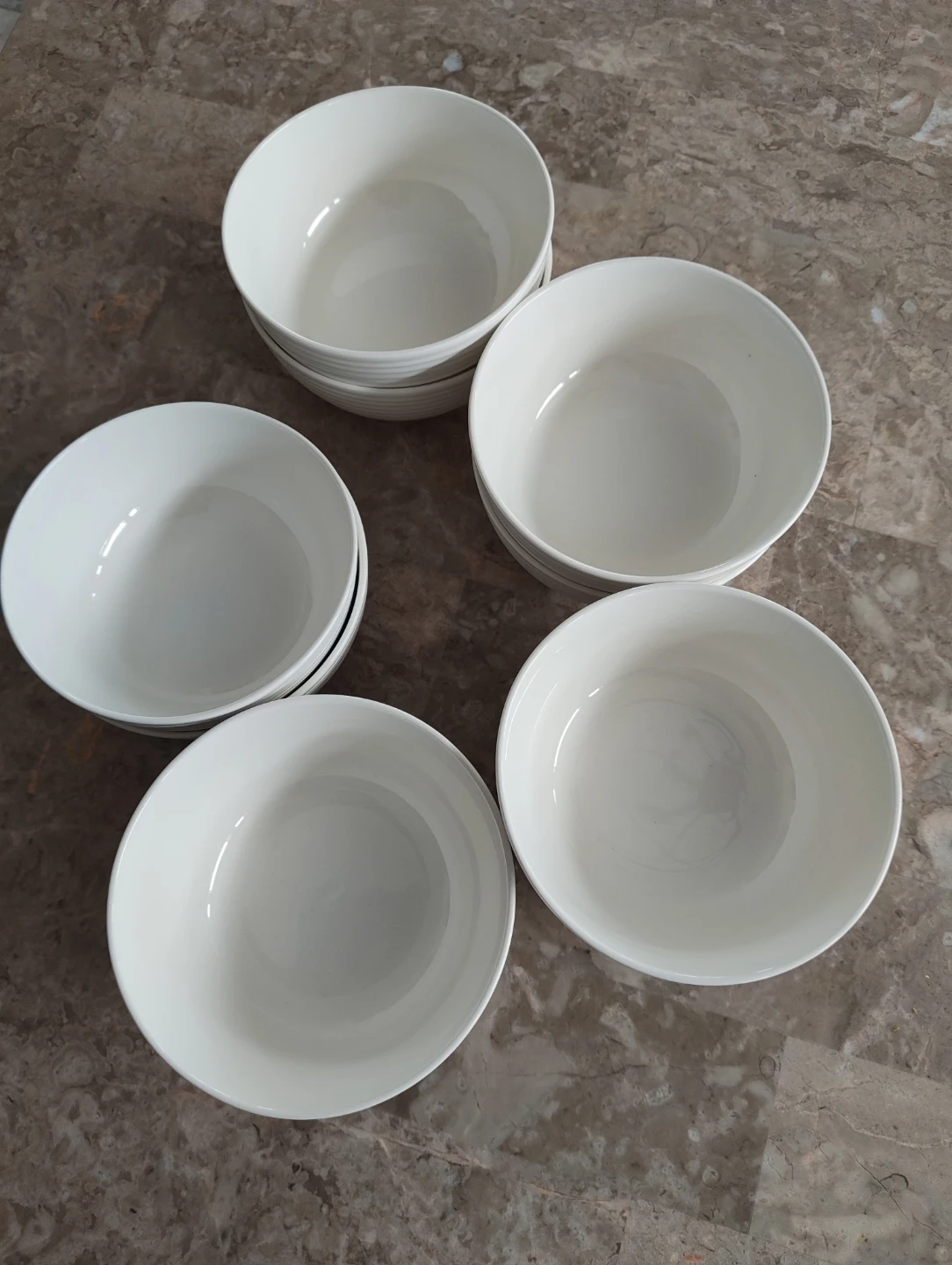 Set of 10  Hometrends White Bowls