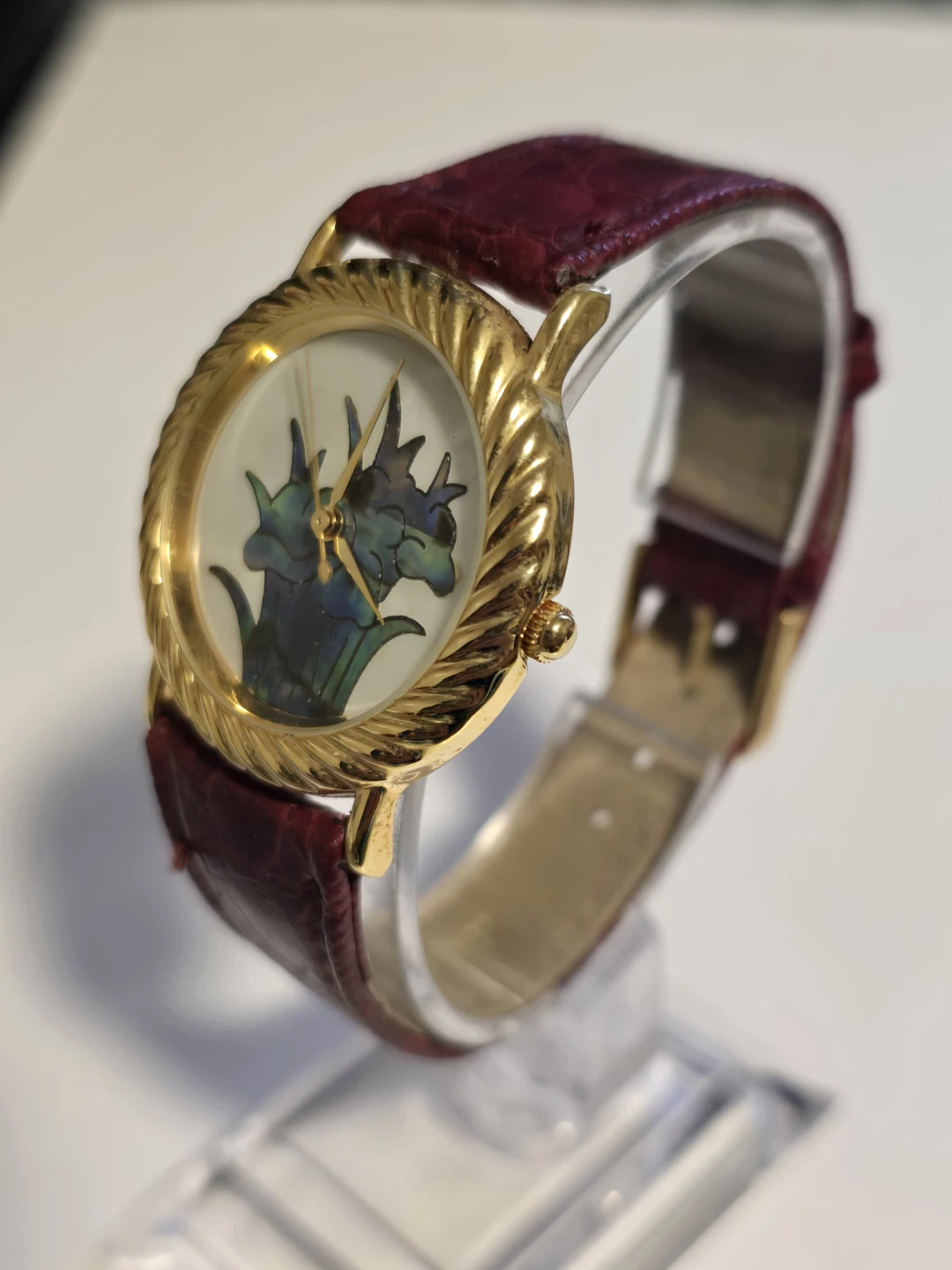 Gitano Women Mother of Pearl Flower Quartz Watch NEW BATTERY - photo 3