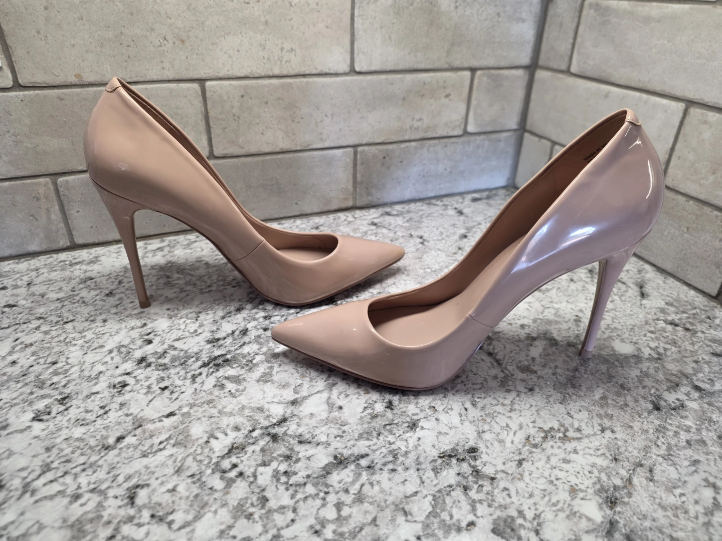 ALDO Nude Patent Stiletto Heels - photo 5