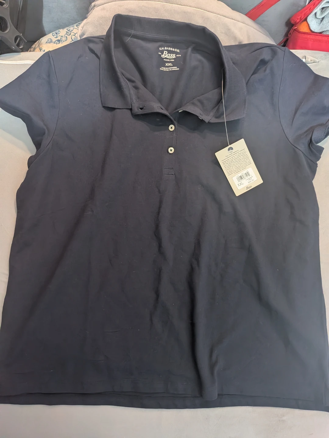 G.H. Bass & Co. Navy Blue Polo Shirt
