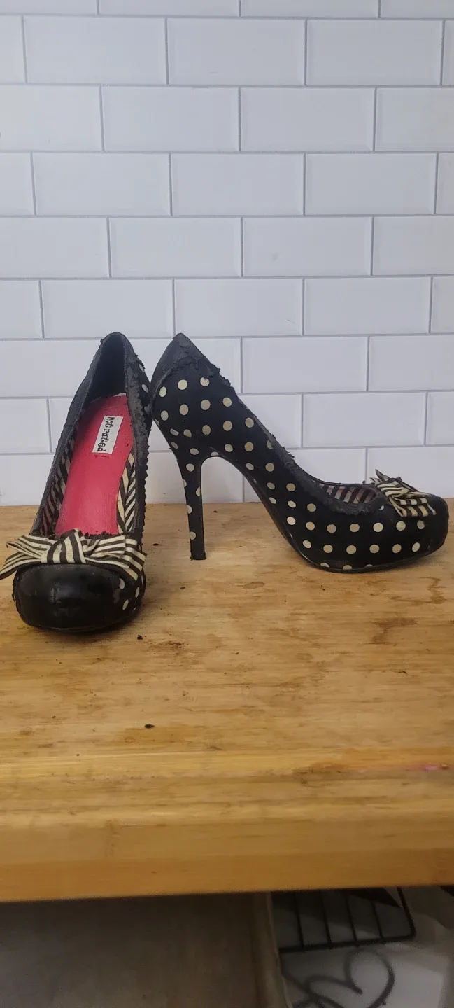 Not Rated Polka Dot Bow Heels - photo 2