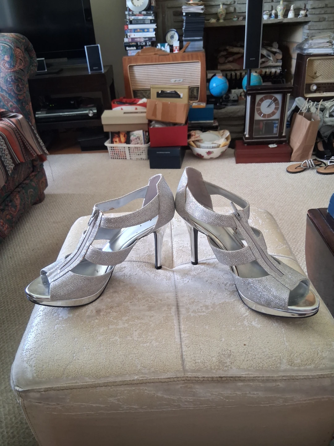 Fioni Silver Glitter Heels - photo 2