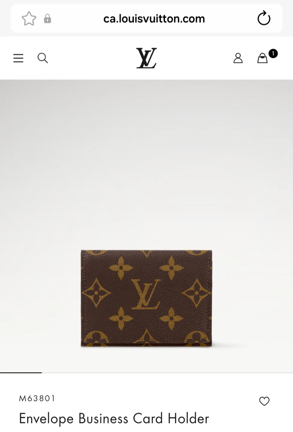 Louis Vuitton Envelope Business Card Holder - photo 2