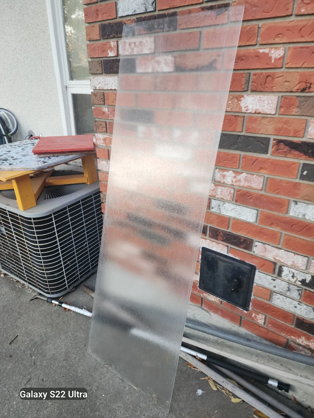 Hardened opaque glass