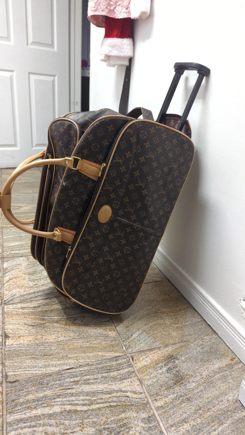 Rolling Travel Bag / Suitcase - Brown Pattern - photo 2