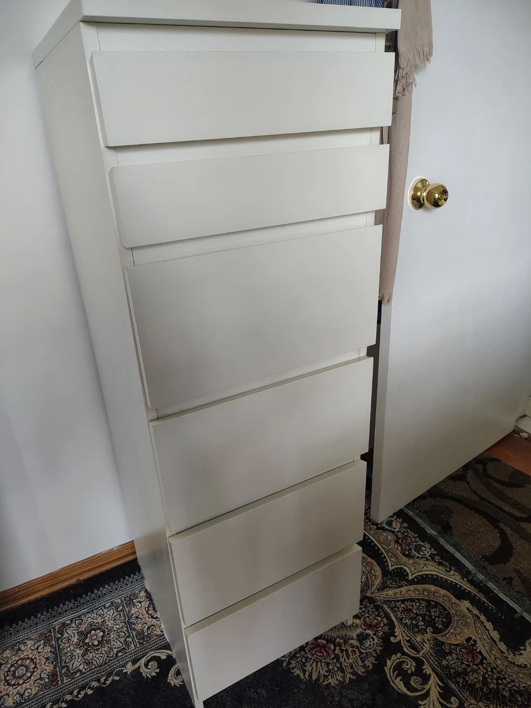 IKEA Malm 6-Drawer Tall Chest White - photo 2