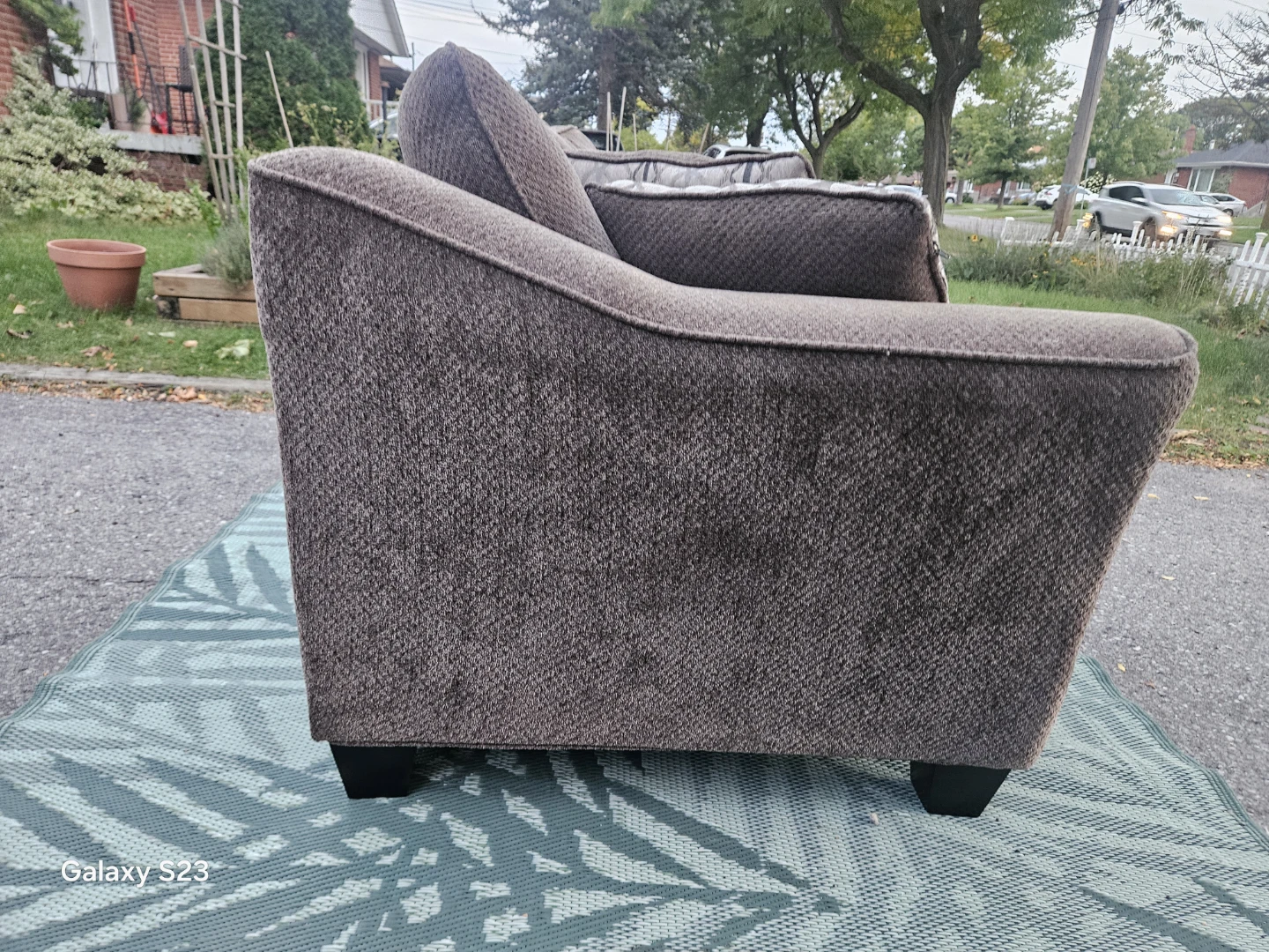 Brown Fabric Sofa - photo 2