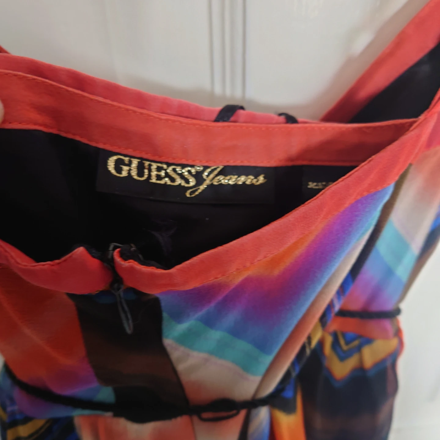 Guess Multi-coloured Chevron Dress -xs - photo 4