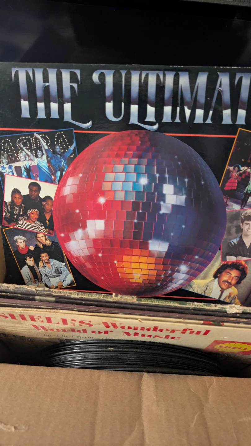 Box full of random vinyl records as is - photo 4