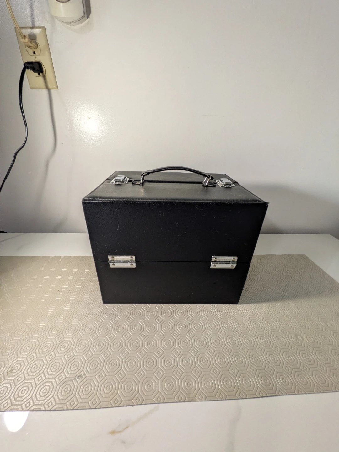 Black Makeup Train Case