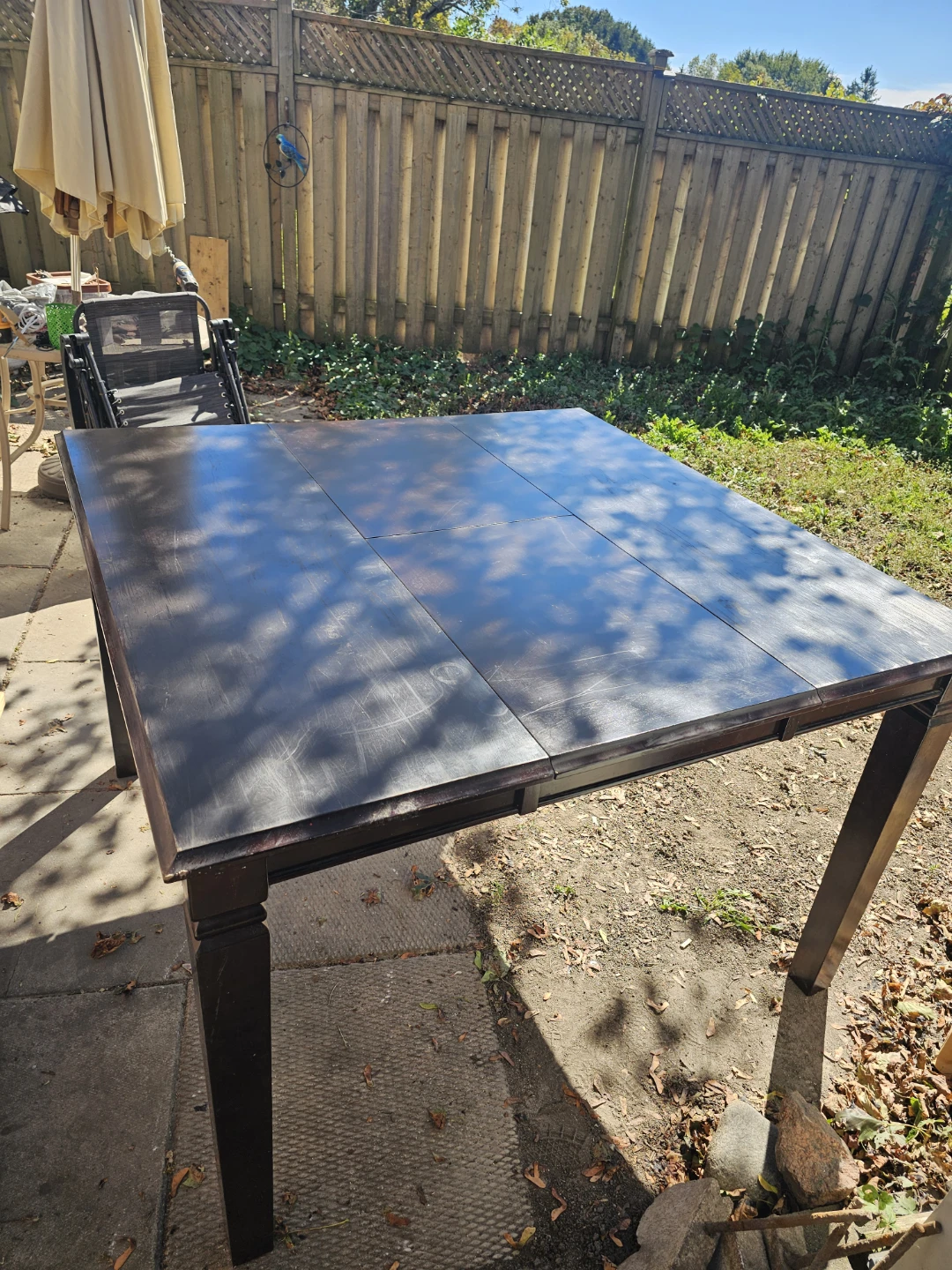Dark Brown Wooden Dining Table - photo 2