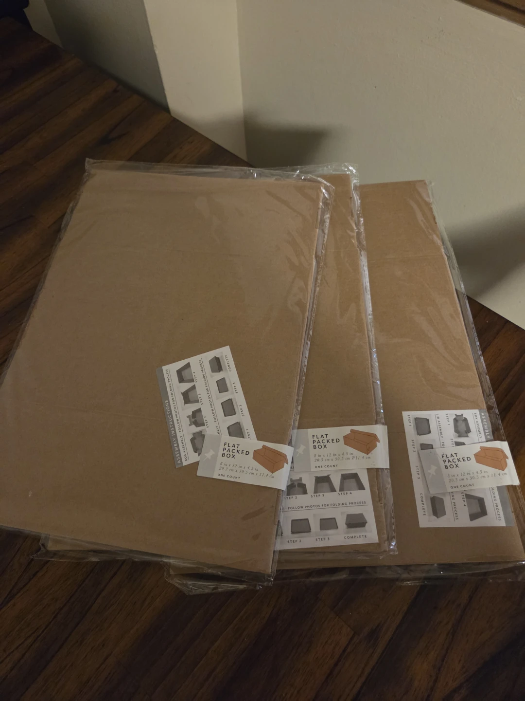 Set of 3 Flat Packed Boxes