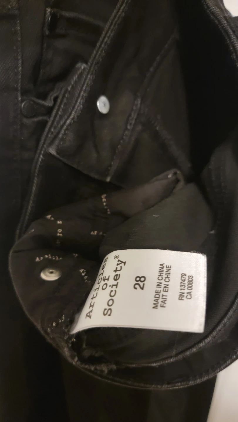Articles of Society Black Jeans Size 28 - photo 4