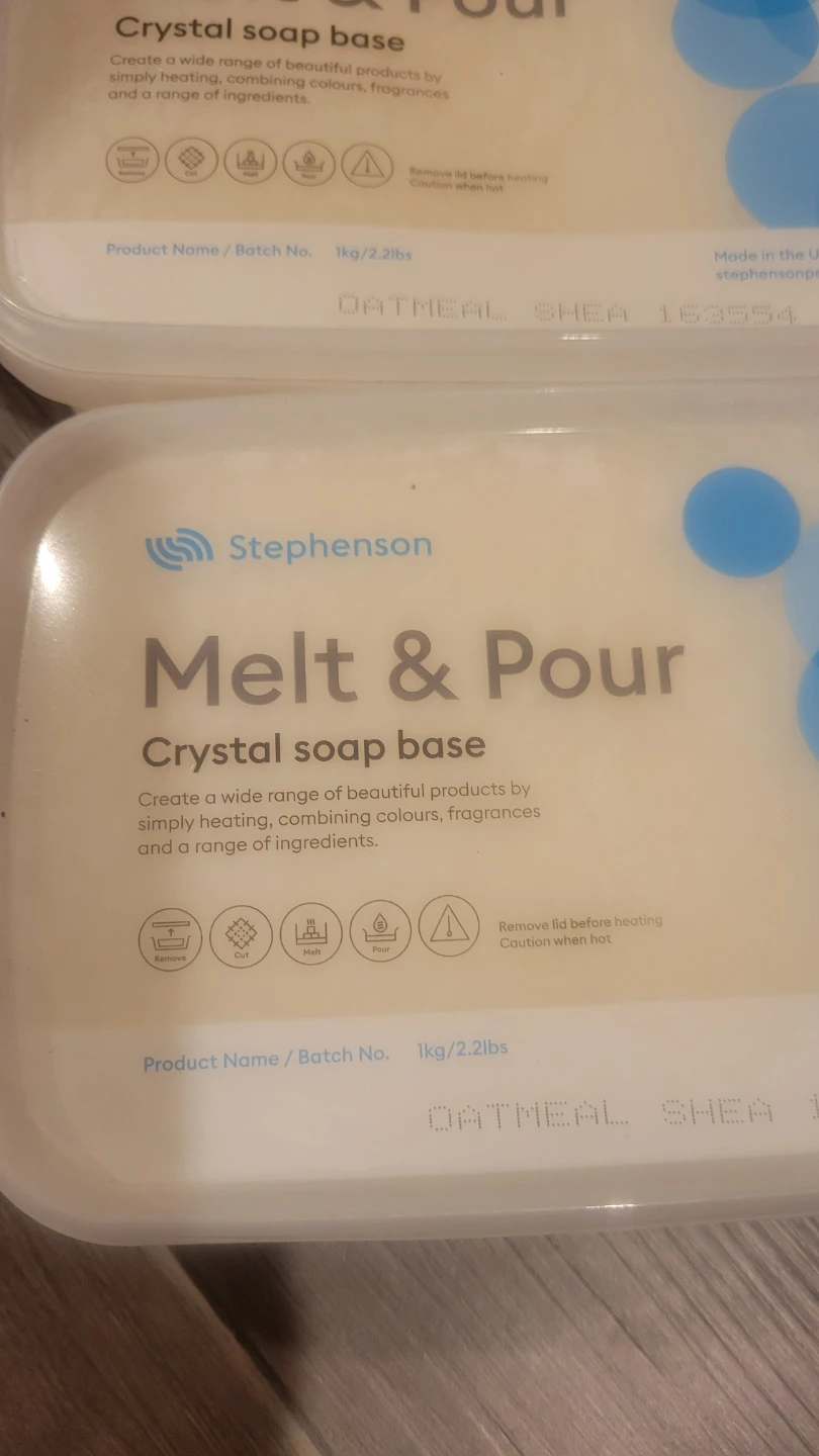 7 New  Stephenson Oatmeal Shea Melt & Pour Soap Base - photo 2