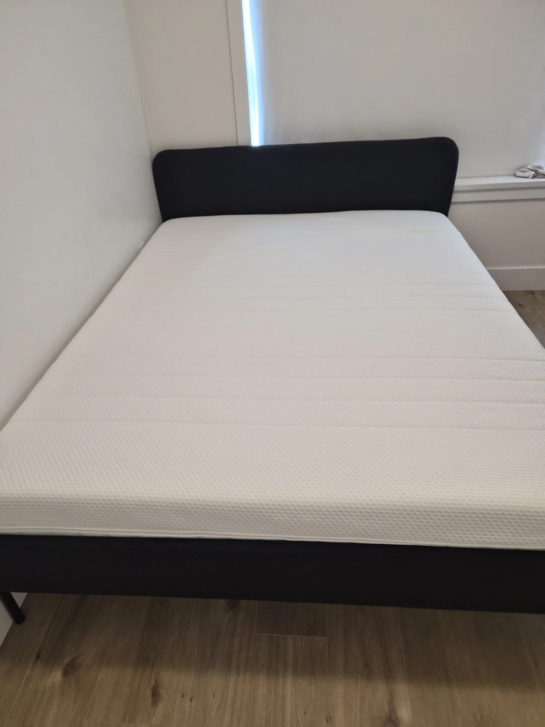 IKEA Queen Bed Frame and Foam Mattress - photo 3