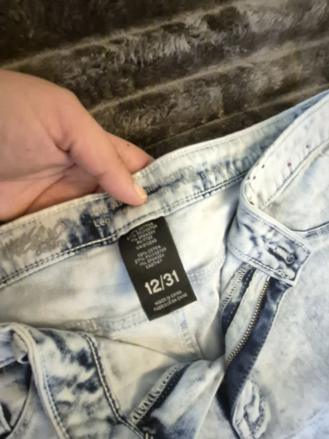 Mossimo Mid-Rise Denim Leggings Size 12/31 - photo 2