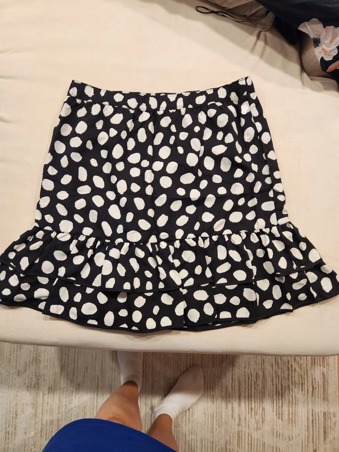 Ann Taylor Polka Dot Ruffled Skirt - photo 2