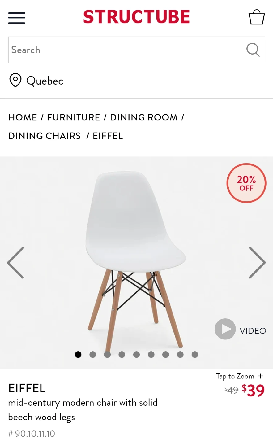 Structube Eiffel Dining Chairs - photo 4