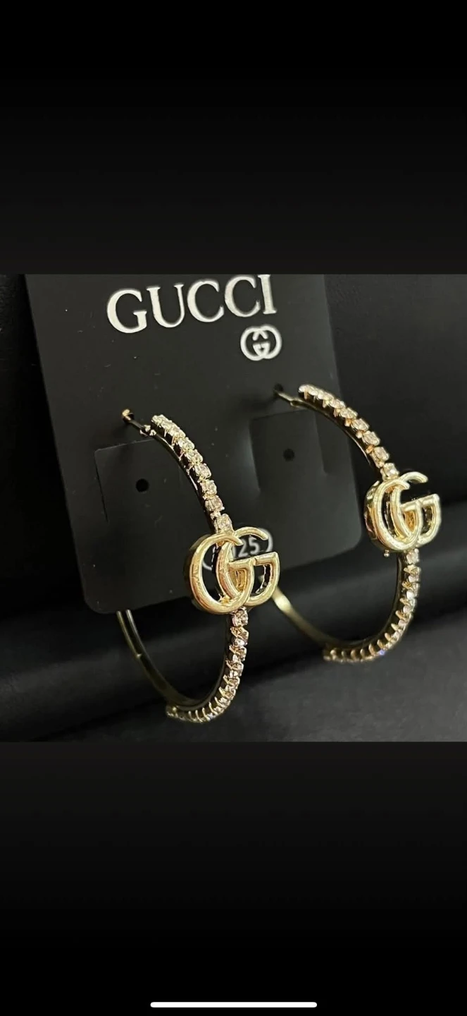 Assorted Designer Logo Hoop Earrings