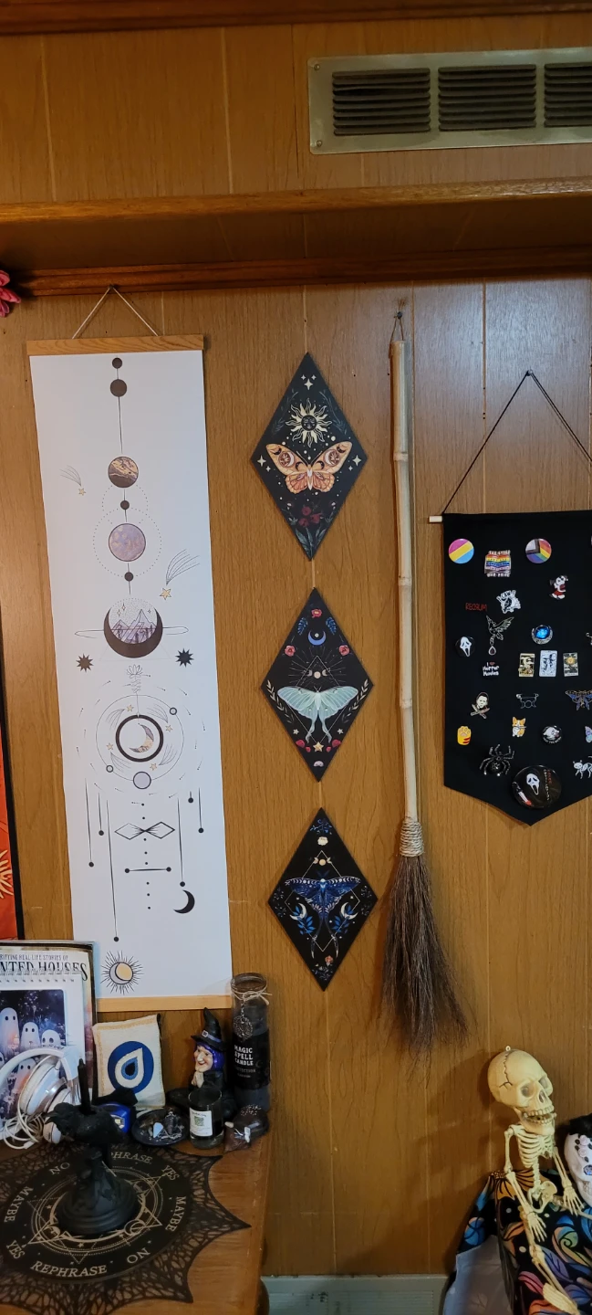Wooden Moth Wall Decorations