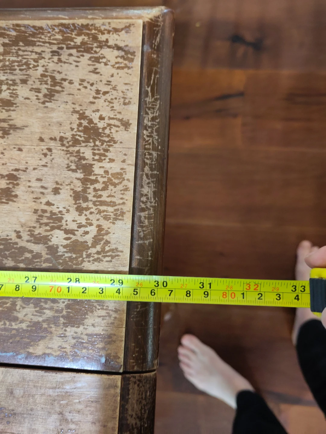 Wooden drop-leaf dining table - photo 5