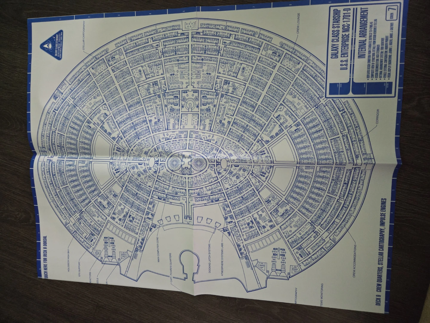 Star Trek TNG U.S.S. Enterprise NCC-1701-D Blueprints - photo 5