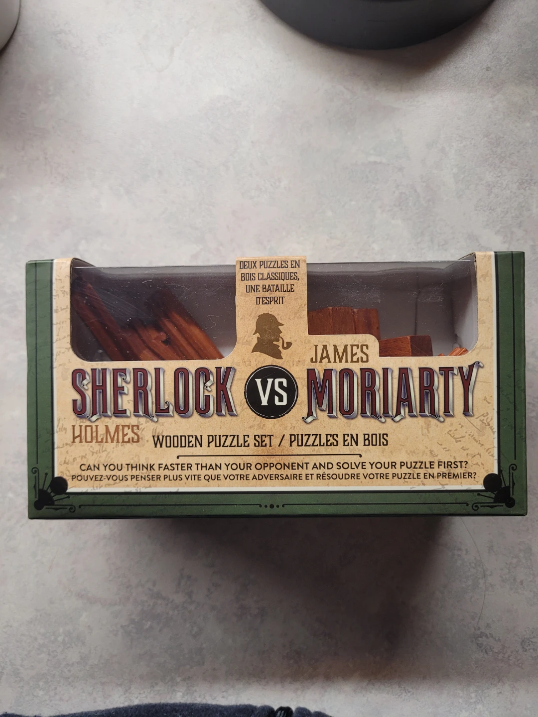 Sherlock Holmes vs Moriarty Wooden Puzzle Set