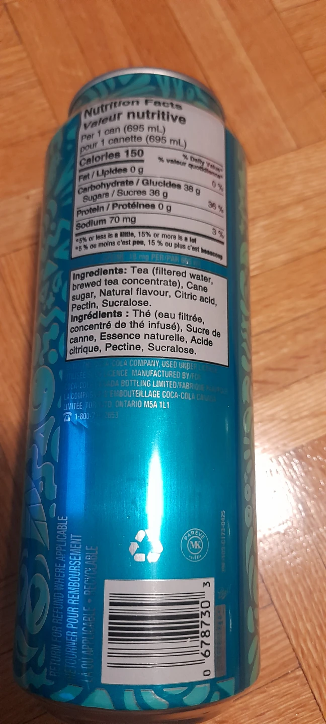 7 Cans of Peace Tea Sno-Berry - photo 3