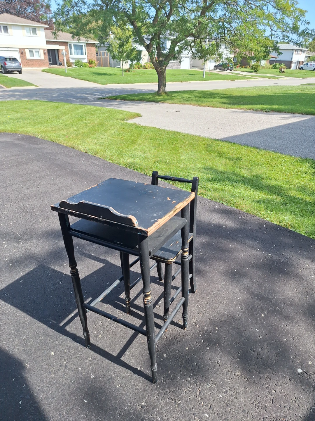 Vintage Kids School Desk and Chair - photo 2