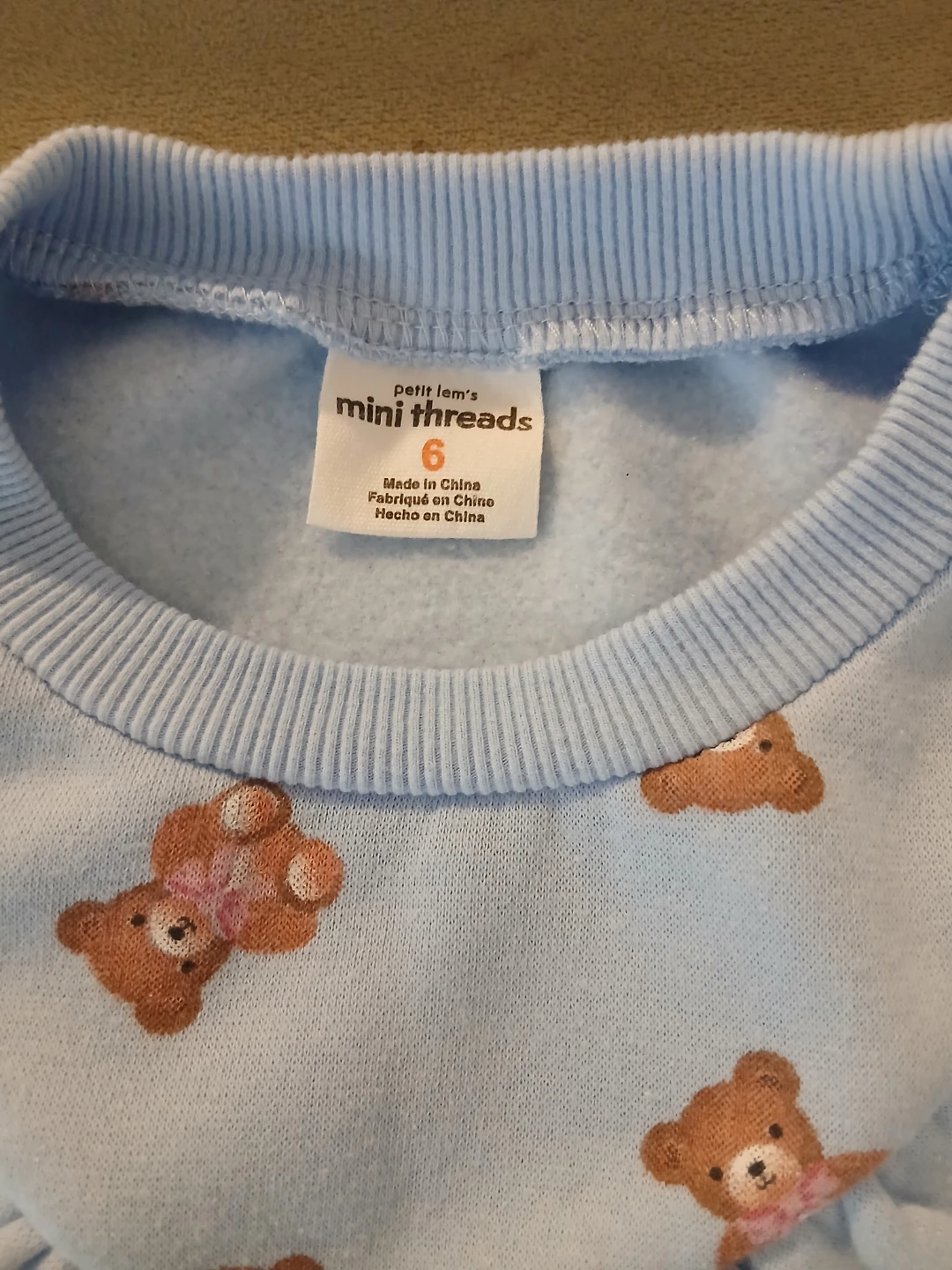 Petit Lem Mini Threads bear print outfit size 6 - photo 2