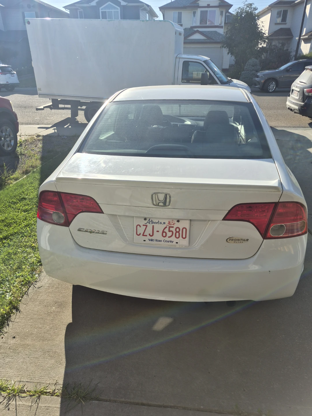 2008 White Honda Civic Sedan - photo 4