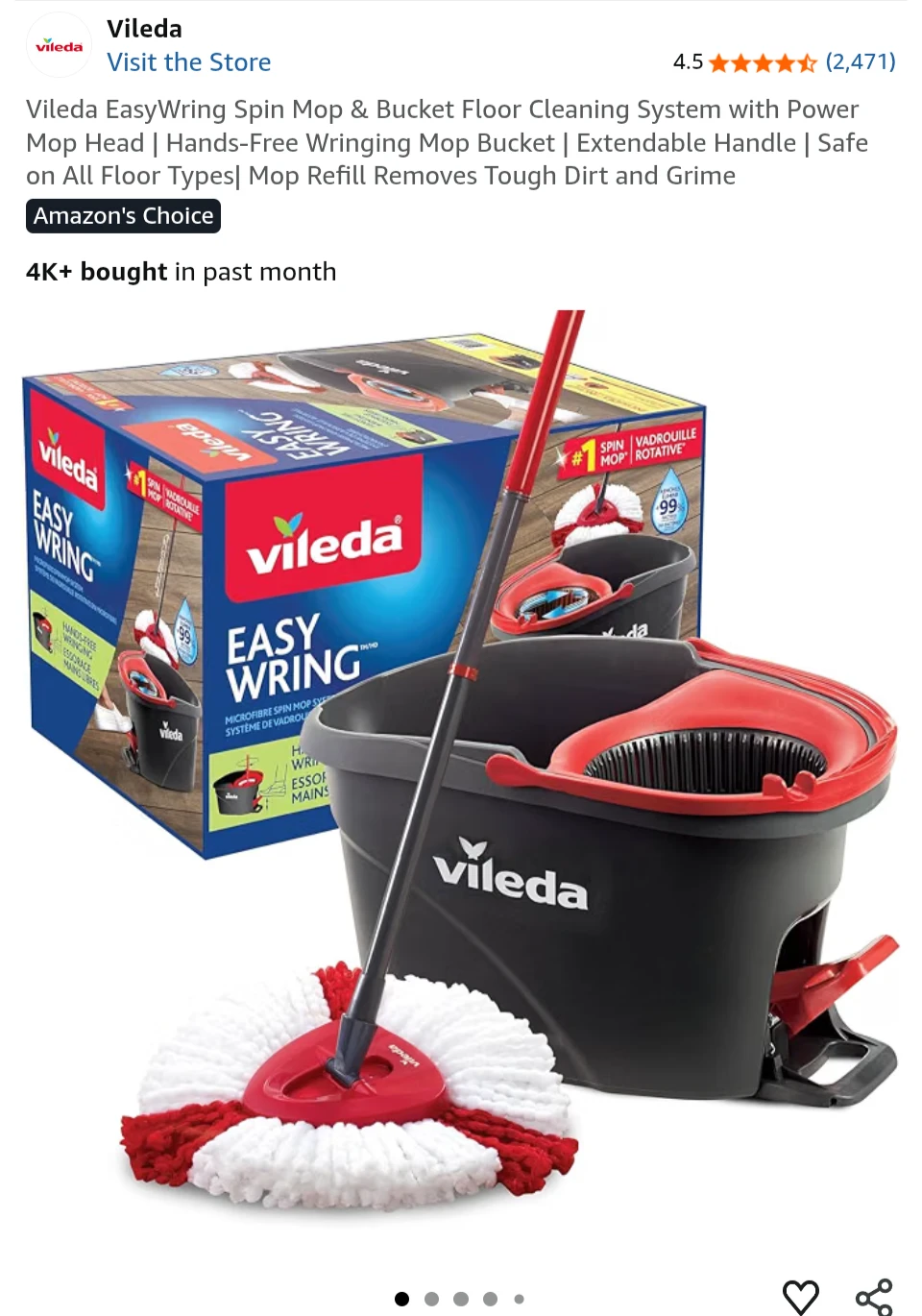 Vileda EasyWring Spin Mop & Bucket