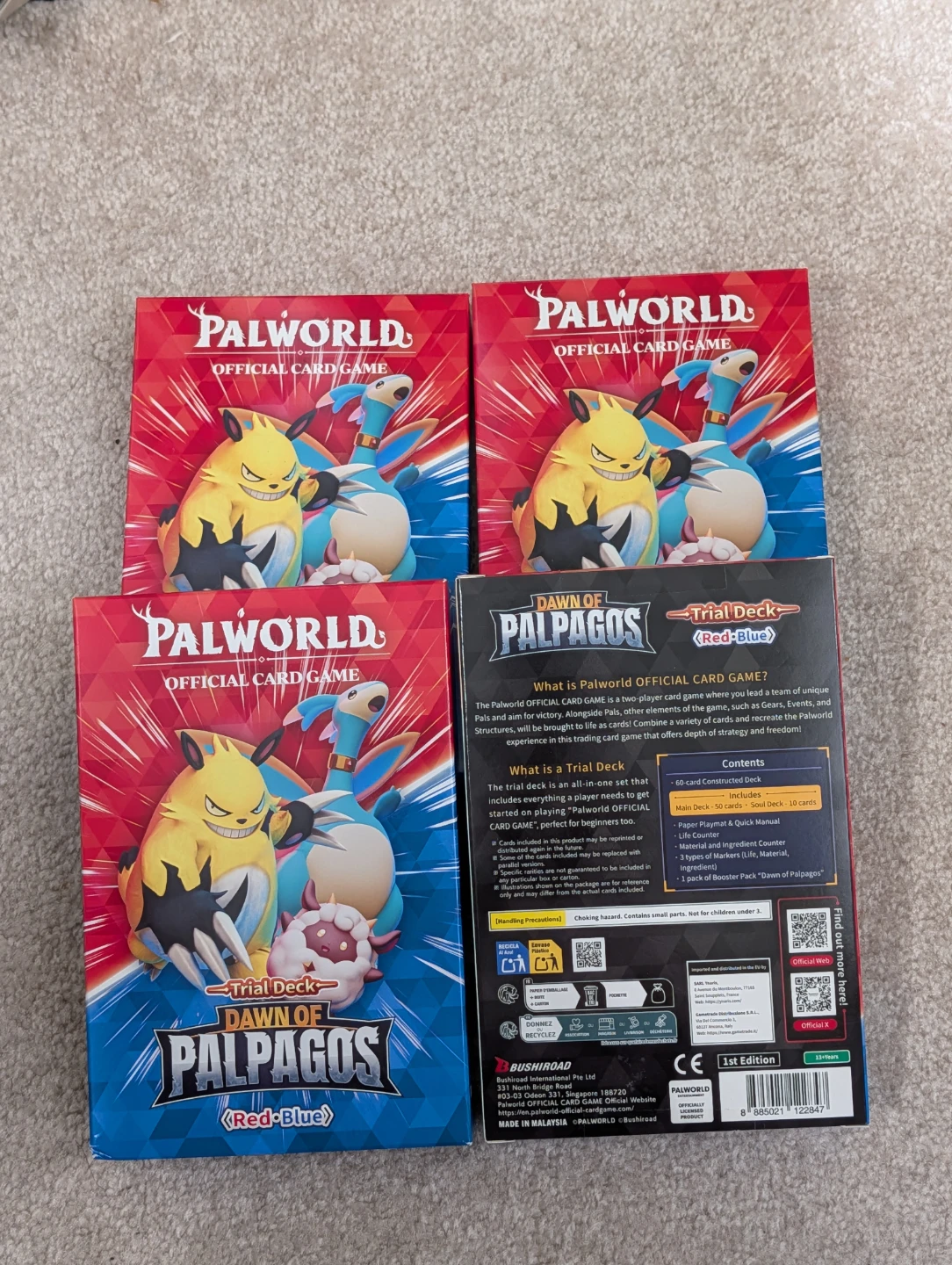 Palworld Trial Deck Dawn of Palpagos (Red-Blue)