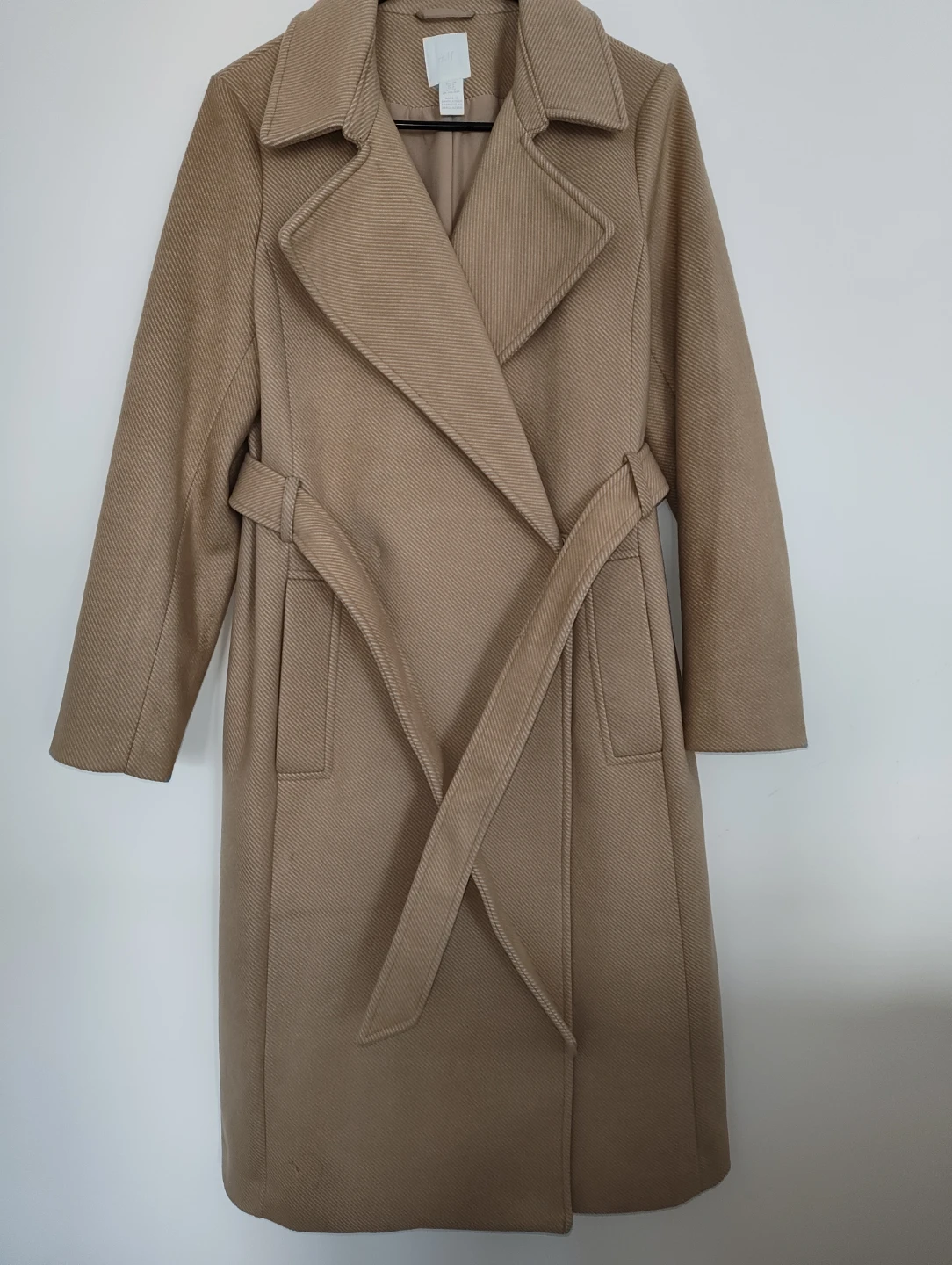 H&M Tan Belted Trench Coat Small - photo 5