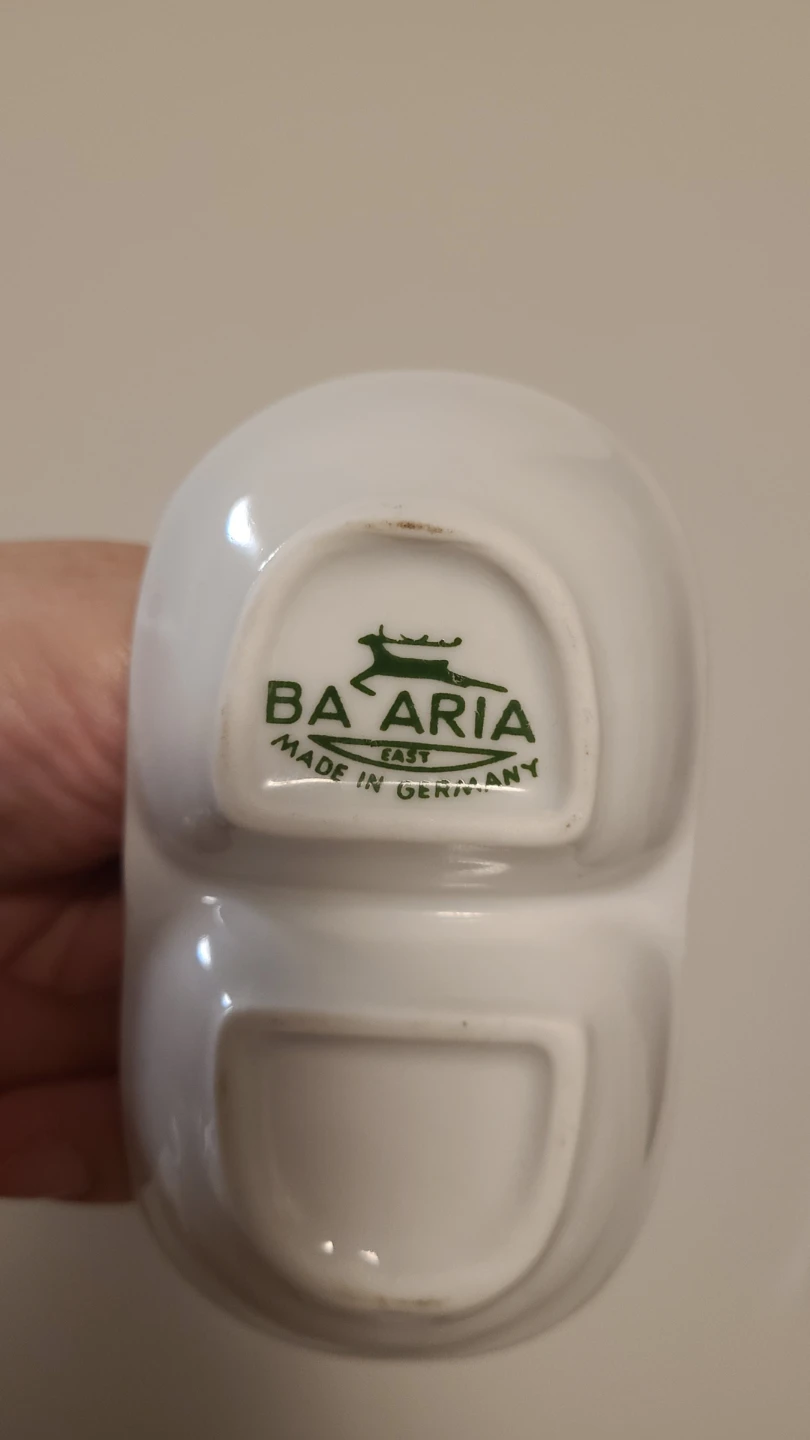 Bavaria East Germany Porcelain Double Dish - photo 3