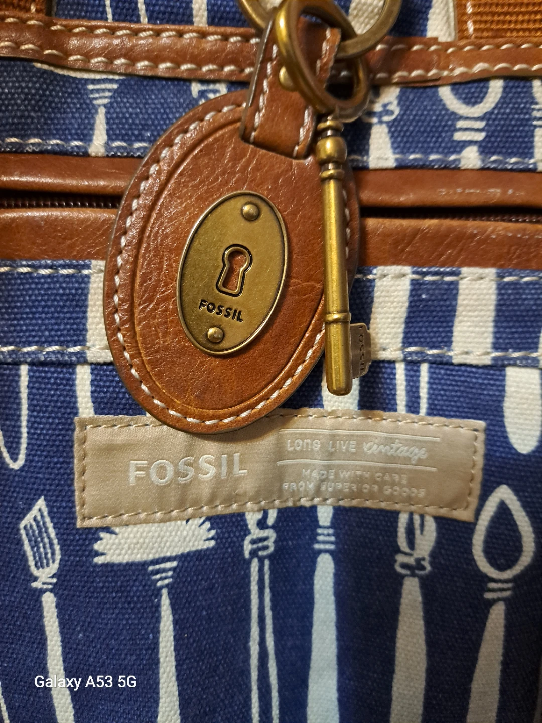 Fossil Art Print Canvas Bag - photo 3