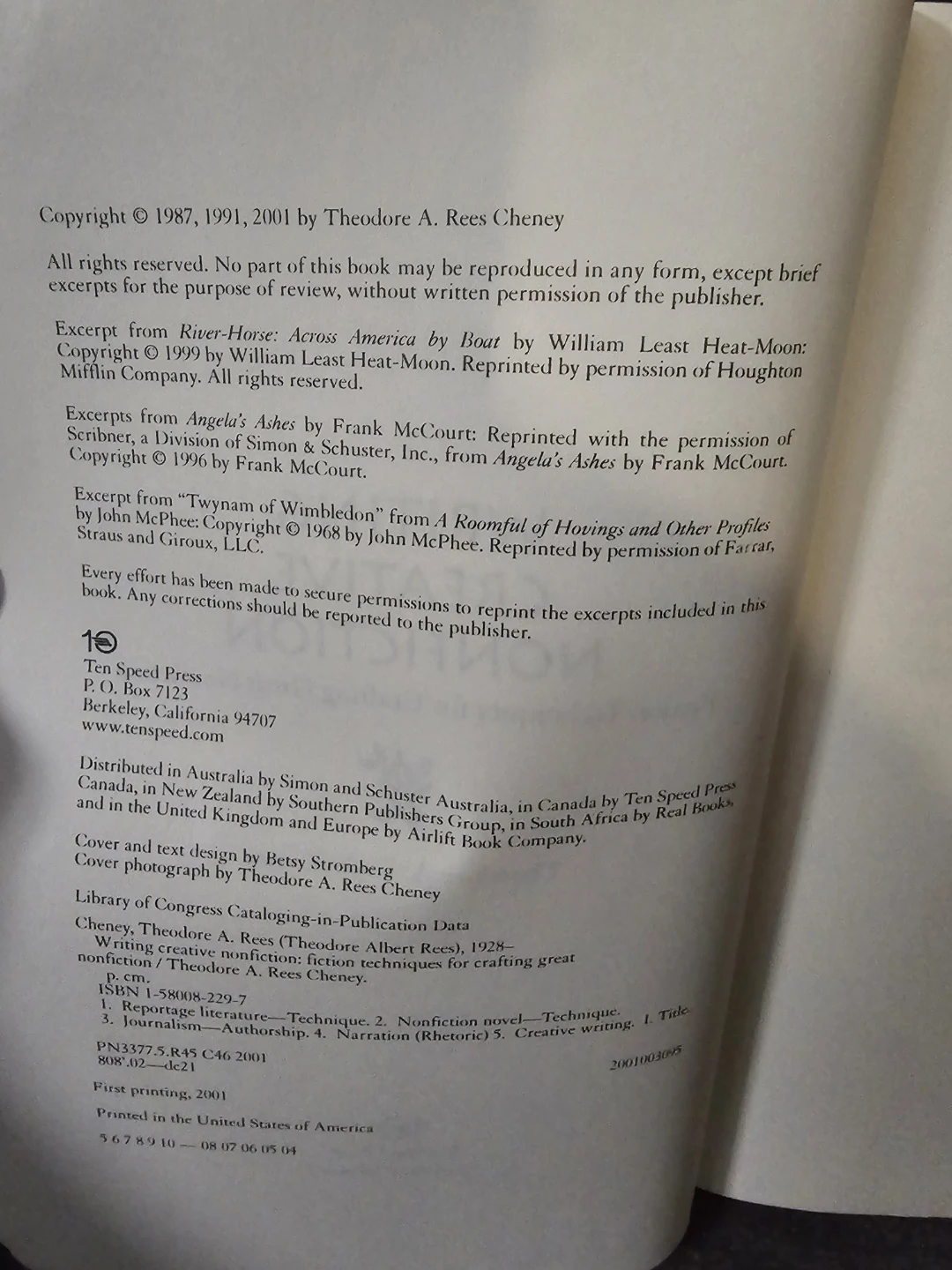 Writing Creative Nonfiction by Theodore A. Rees Cheney - photo 2