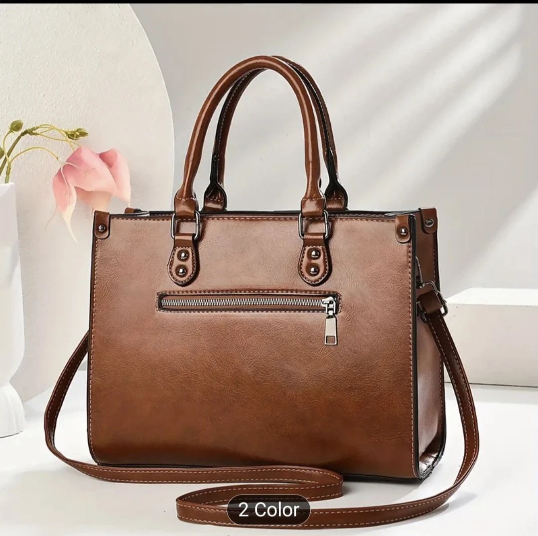 Structured Handbag with Shoulder Strap 🏈 - photo 2