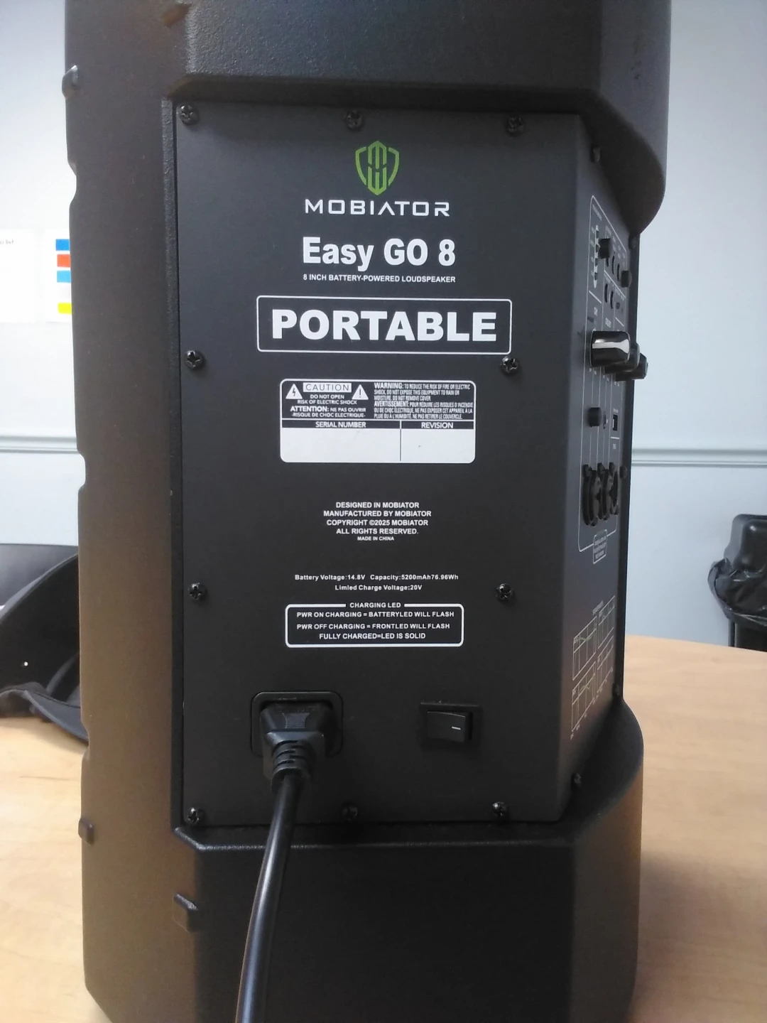 Mobiator Easy GO 8 Portable Battery-Powered Loudspeaker
