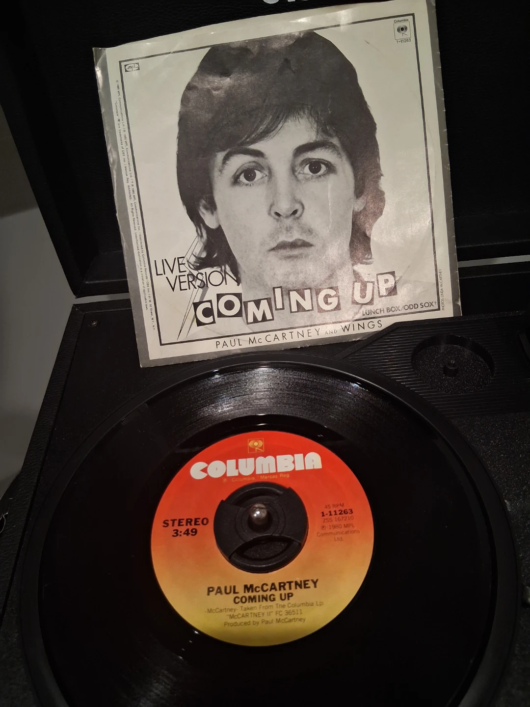 Paul McCartney and Wings Coming Up 7 inch Vinyl
