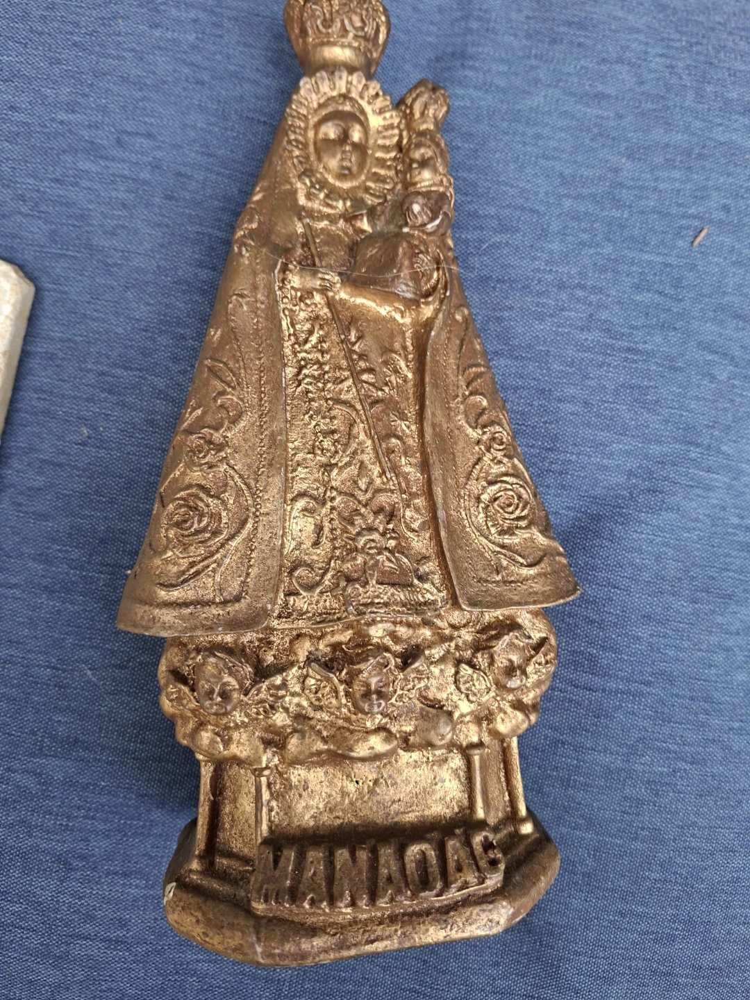 Our Lady of Manaoag figurine and wine coaster - photo 5