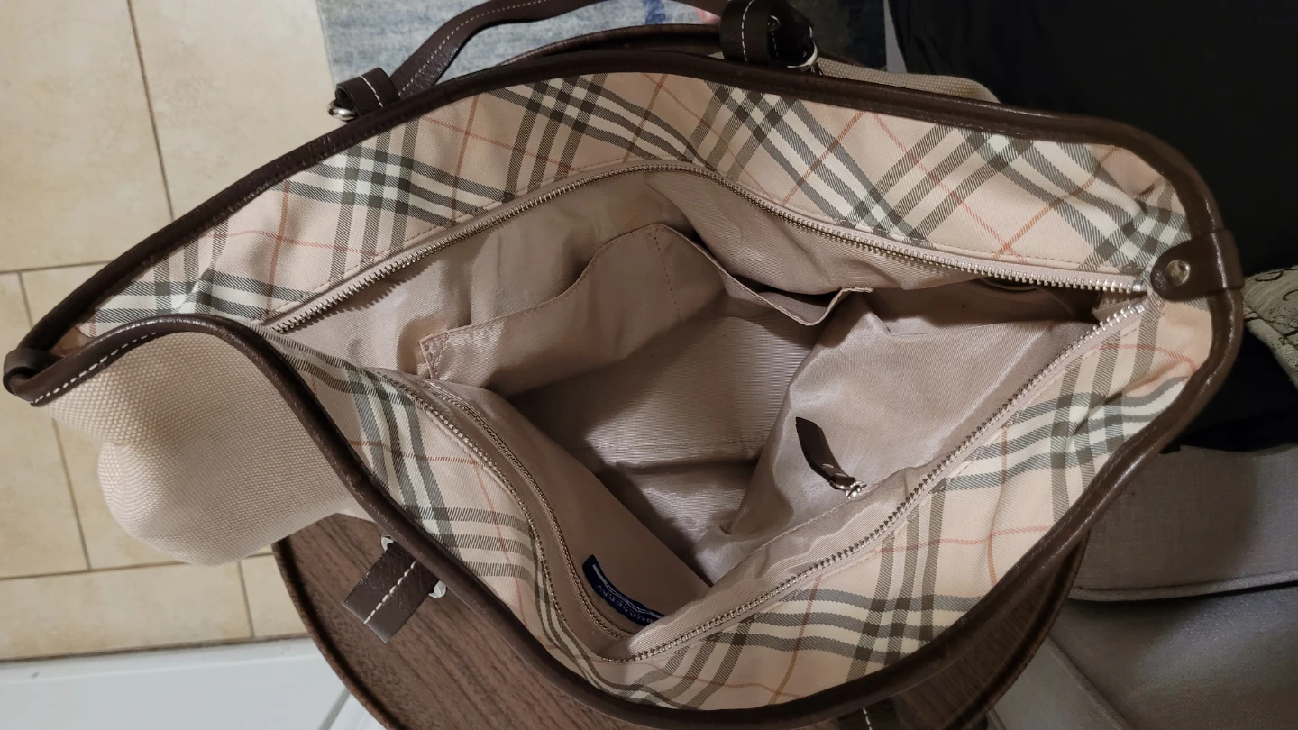 Burberry Canvas and Leather Tote Bag - photo 2