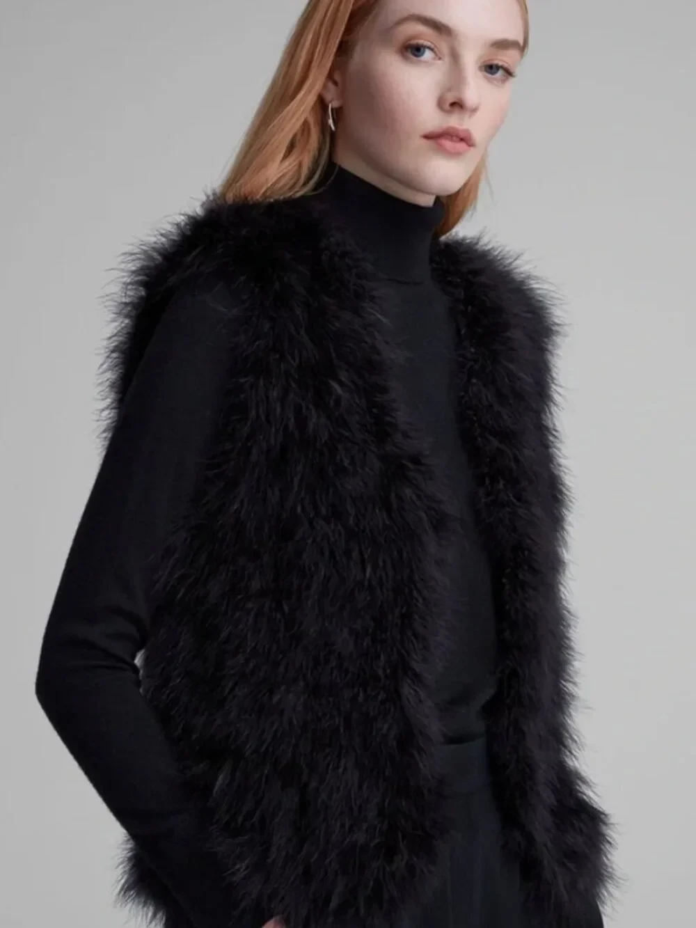 Club Monaco Black Feather Vest - photo 2