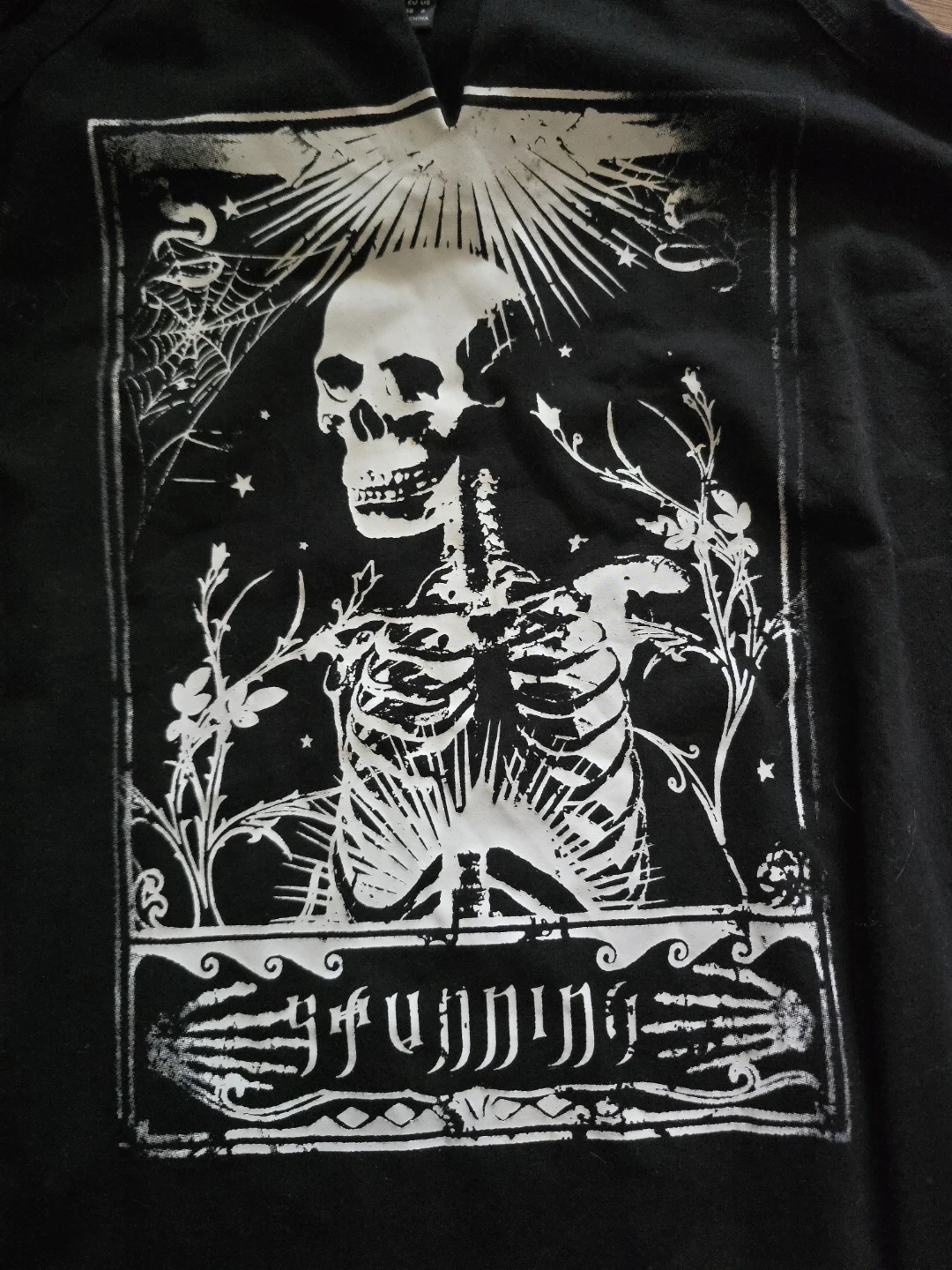 Black Skeleton Cold Shoulder Dress Size M - photo 2